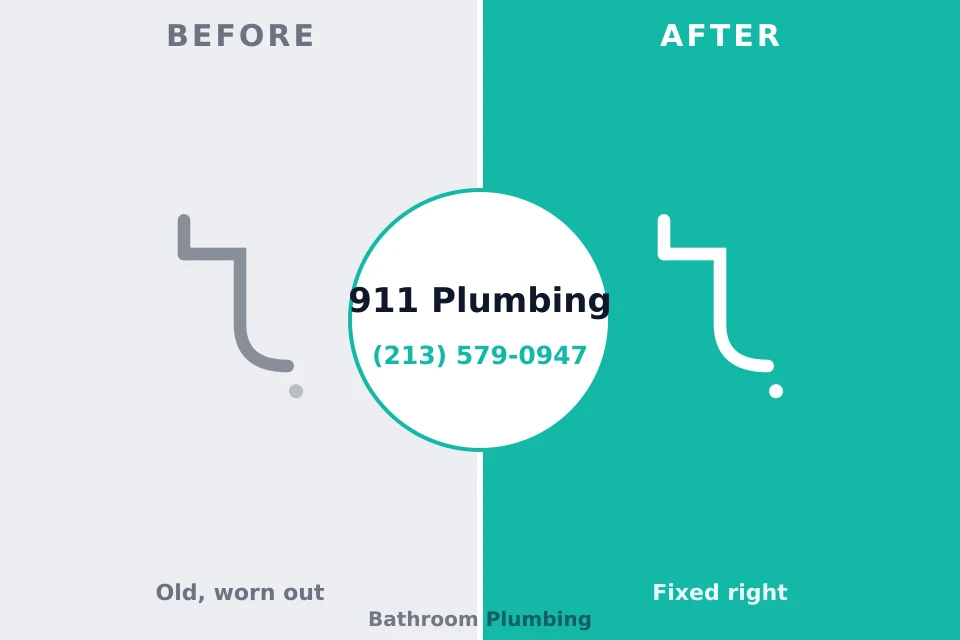 Before and after: plumbing repair St. Joseph, MN